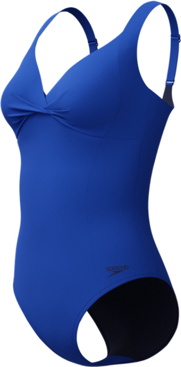 Speedo Shaping Cross Knot 1-teiliger Damen-Sportbadeanzug – Blau