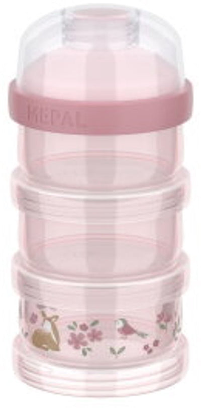 Mepal Mio Milchpulverturm 3-teilig Little Dutch – 360 ml – luftdichter Verschluss mit Schüttelverschluss – multifunktionale Aufbewahrung und Dosierung – Feengarten