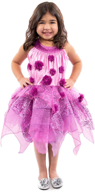 Kleine Abenteuer – Lila Blütenfeenkleid – Größe 110-122