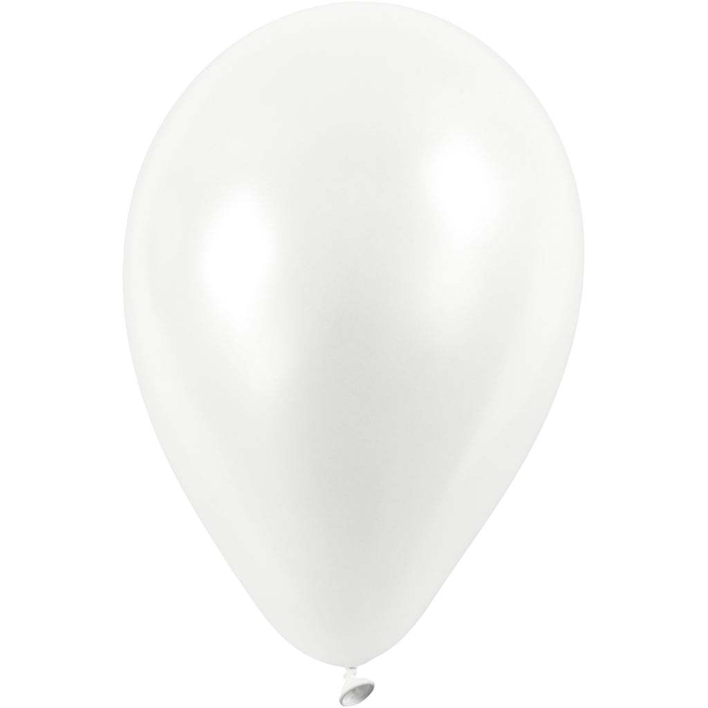 Creativ Company Luftballons, D 23 cm, weiß, 10 Stück 1 Box