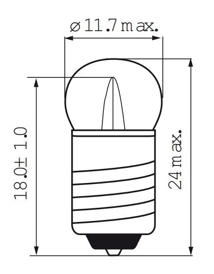 Bosma -Lampe 6 V 0,05 E10 Fahrrad dahinter
