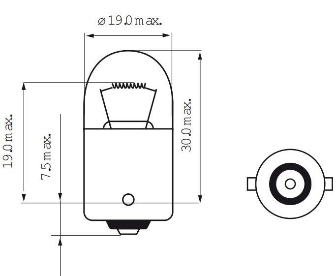 Bosma-Lampe 6V-5W BA15s