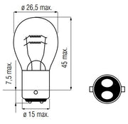 Bosma-Lampe 6v-21 5W Bay15d - afbeelding 2