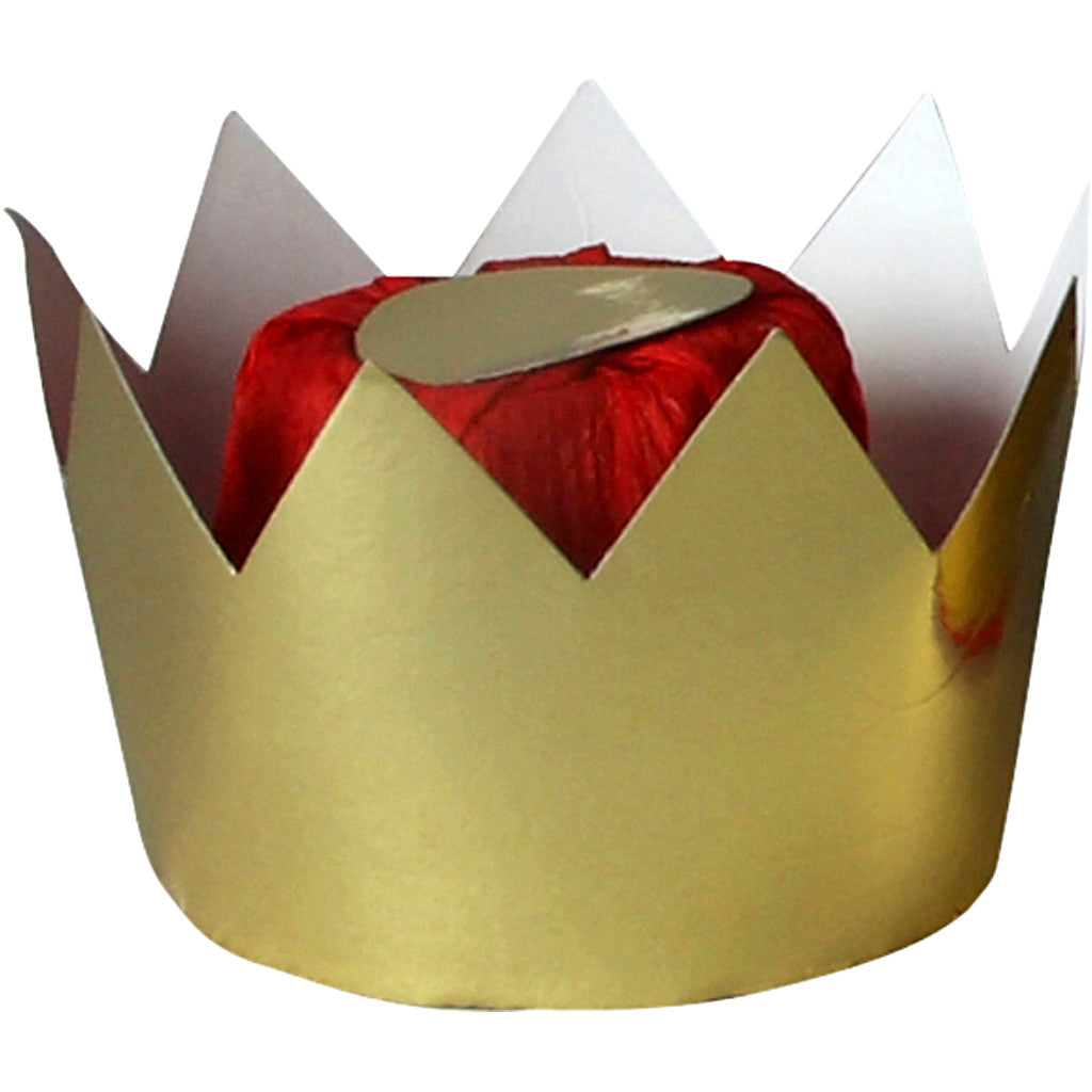 Creativ Company Königinkrone, H: 7 cm, T 9 cm, Gold, 1 Stück