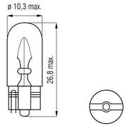 Bosma-Lampe 12V-3W Keil T10 - afbeelding 2