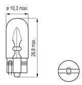 Bosma-Lampe 12V-5W Keil T10 - afbeelding 2