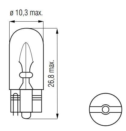 Bosma-Lampe 12V-5W Keil T10