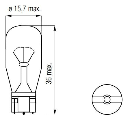 Bosma-Lampe 12V-10W Wedge-T15