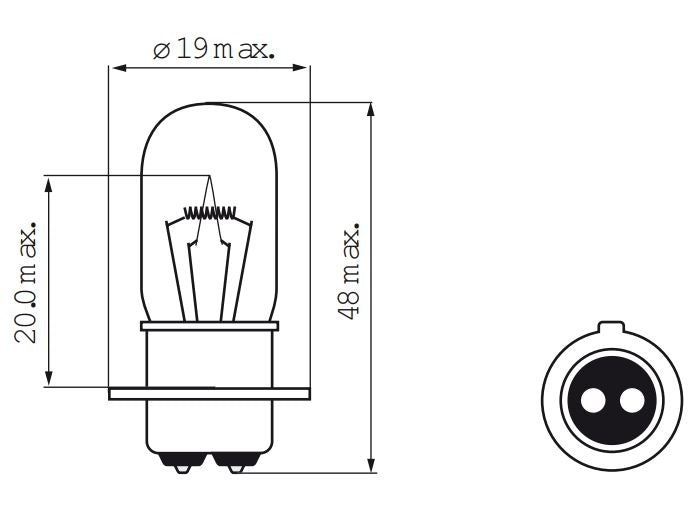 Bosma Lampe 12V-25 25W PX15D