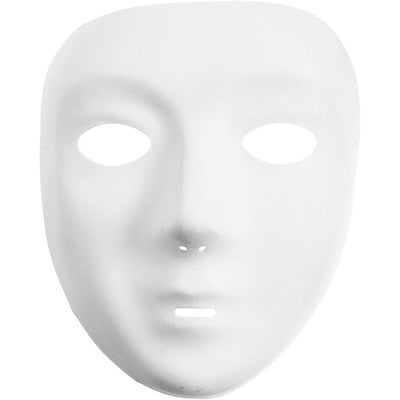 Kreativfirma Maske weißer Plastik Velor