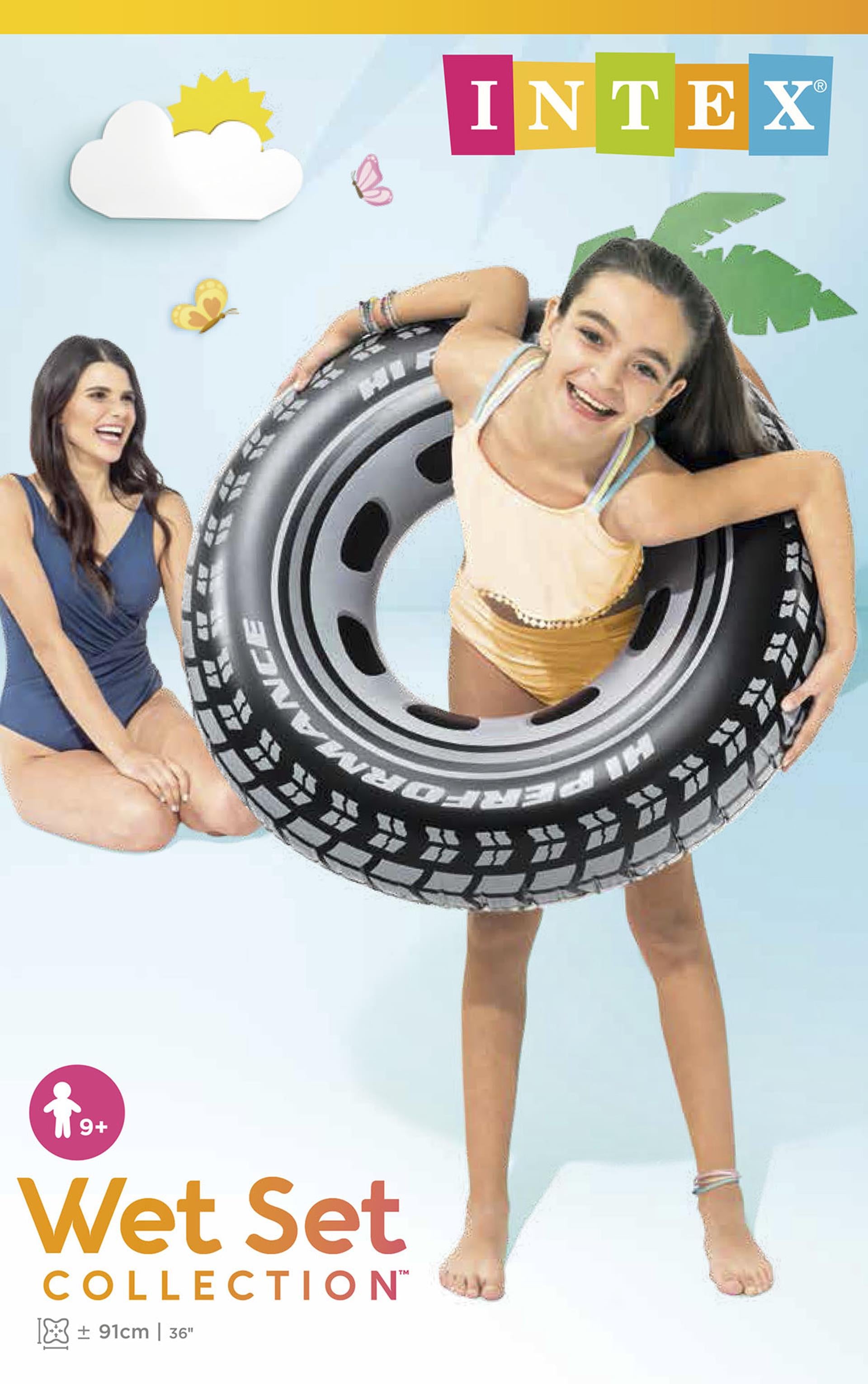 Intex Autoreifen-Schwimmbecken 91 cm