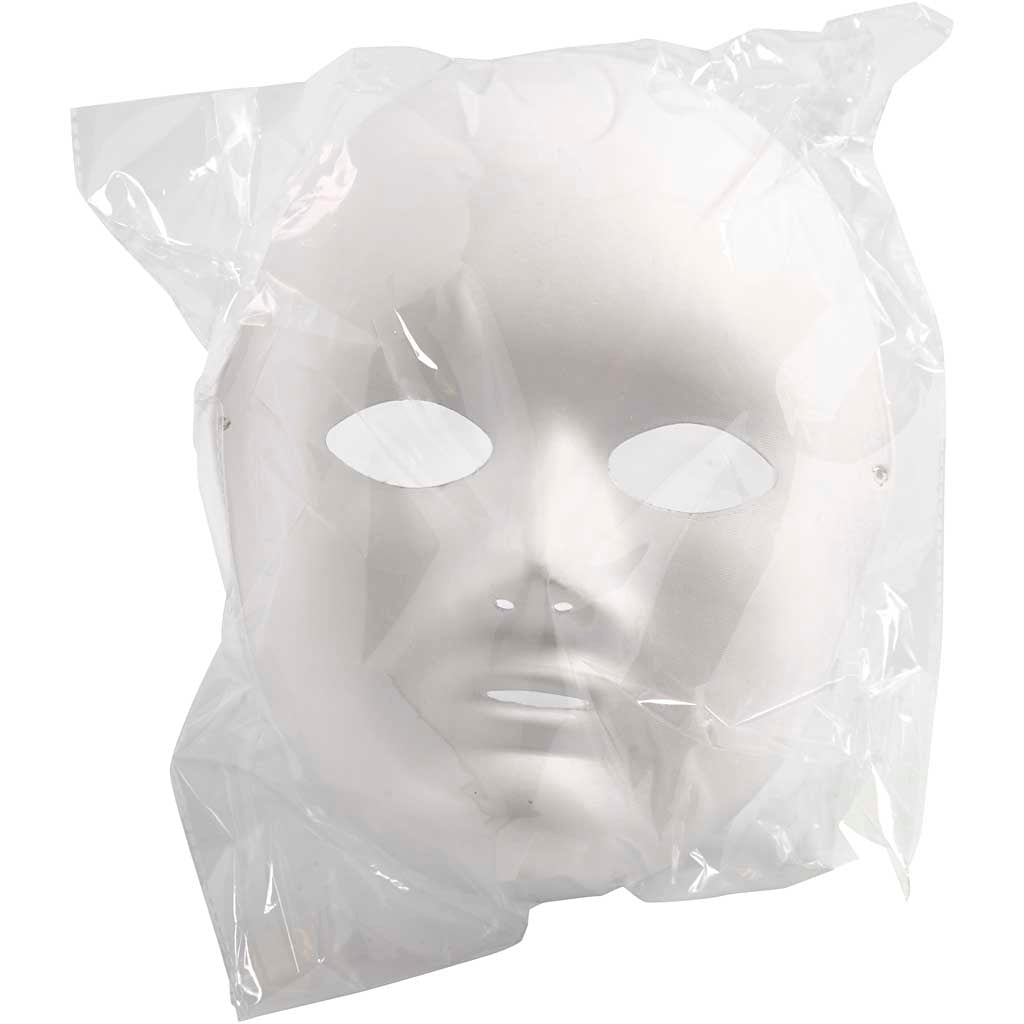 Creativ Firmenmaske, H: 22 cm, B: 17 cm, weiß, 1 Stück