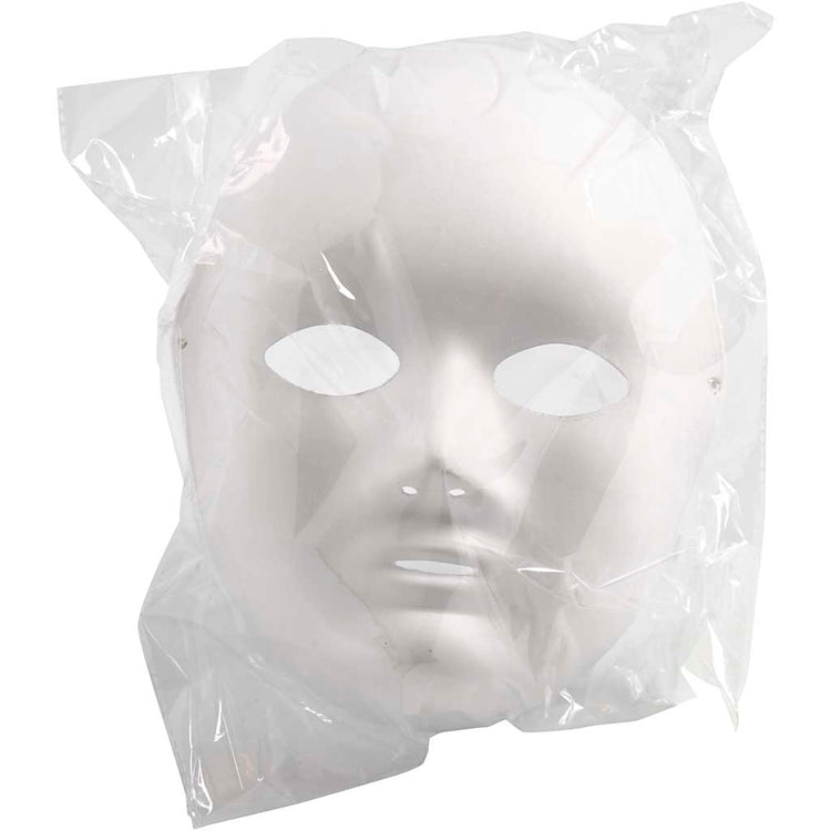 Creativ Firmenmaske, H: 22 cm, B: 17 cm, weiß, 1 Stück