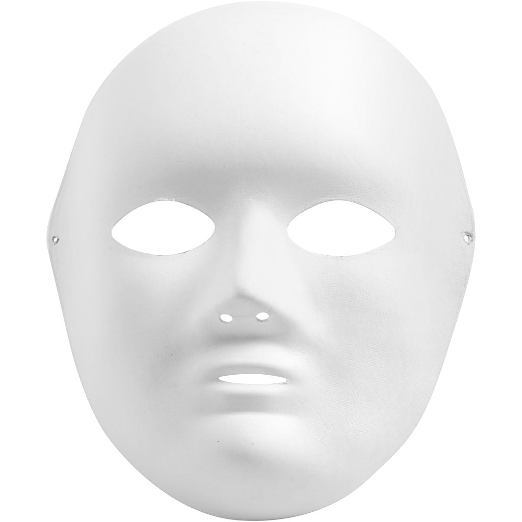 Creativ Firmenmaske, H: 22 cm, B: 17 cm, weiß, 1 Stück