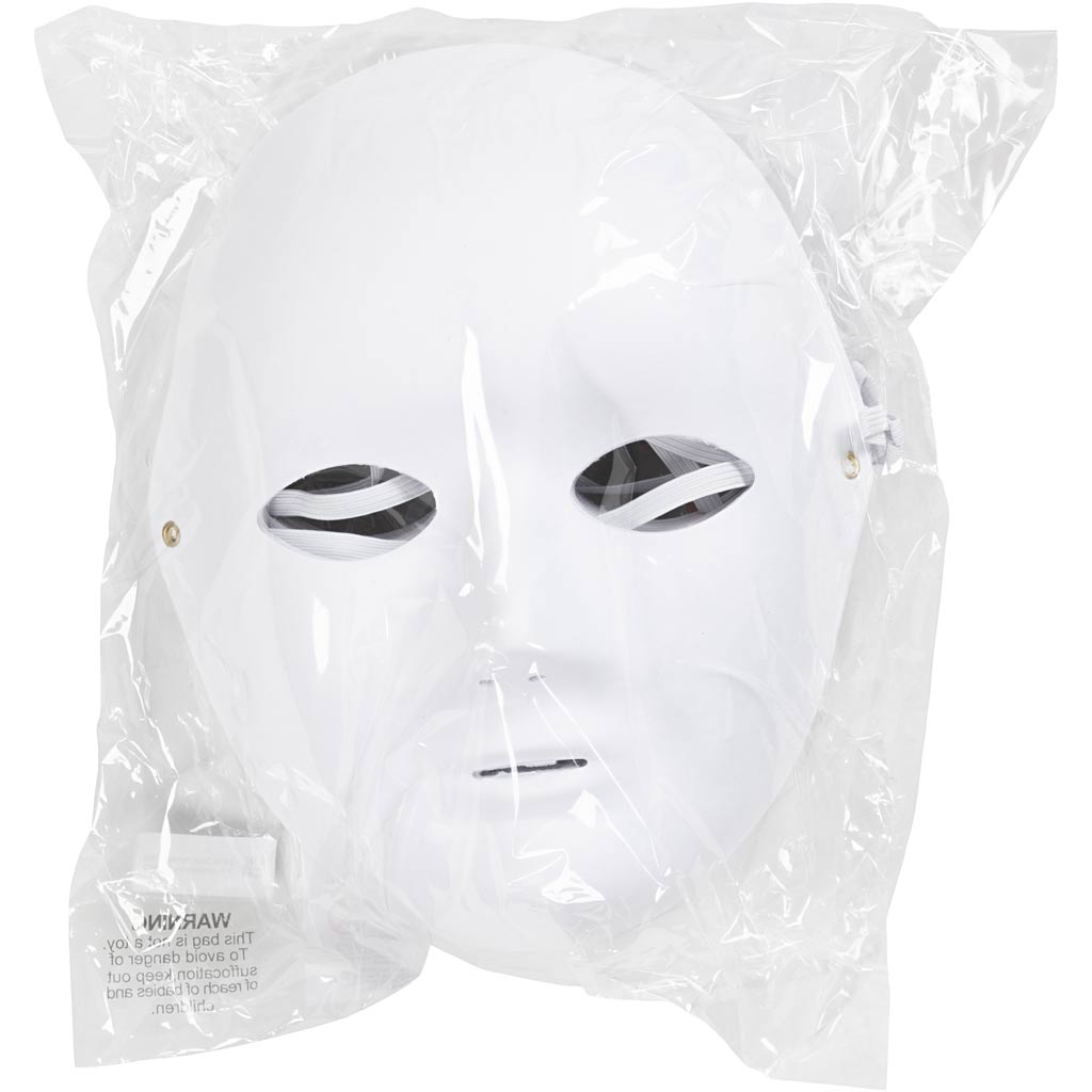Creativ Firmenmaske, H: 22 cm, B: 17 cm, weiß, 10 Stück 1 Box