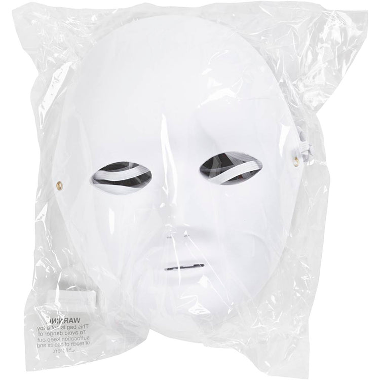 Creativ Firmenmaske, H: 22 cm, B: 17 cm, weiß, 10 Stück 1 Box