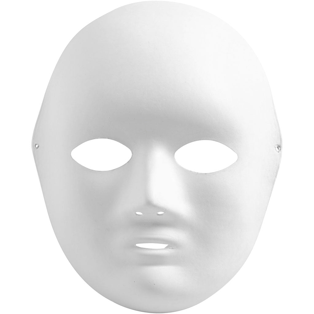 Creativ Firmenmaske, H: 22 cm, B: 17 cm, weiß, 10 Stück 1 Box