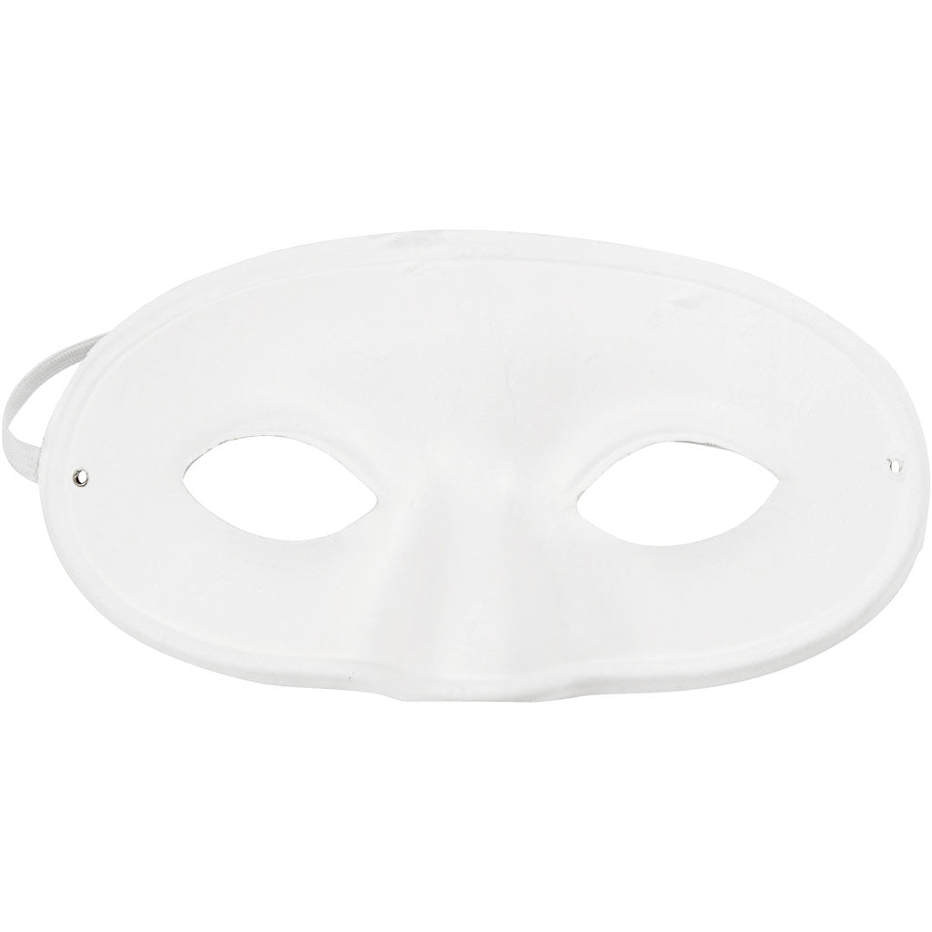 Creativ Firmenmaske, H: 9,5 cm, B: 18,5 cm, weiß, 1 Stück