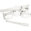 Creativ Firmenkronen, H: 10-16,5 cm, L: 60 cm, 230 g, weiß, 5 Stück 1 Box