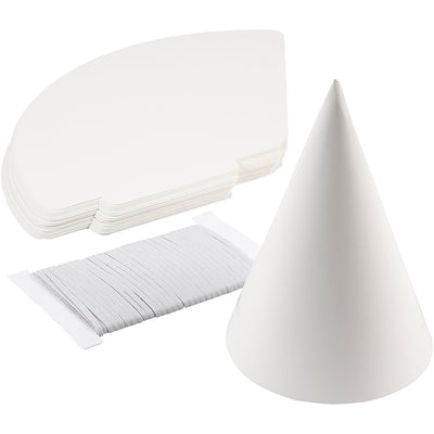 Creativ Company Kegel, H: 23 cm, T 16,5 cm, 230 g, weiß, 50 Stück 1 Box