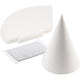 Creativ Company Kegel, H: 23 cm, T 16,5 cm, 230 g, weiß, 50 Stück 1 Box