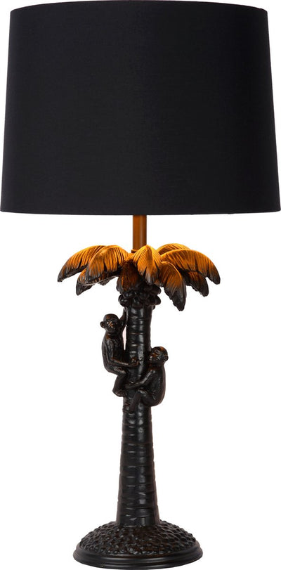 Lucide Extravaganza Coconut - Tischlampe - ø 30,5 cm - 1xe27 - Schwarz