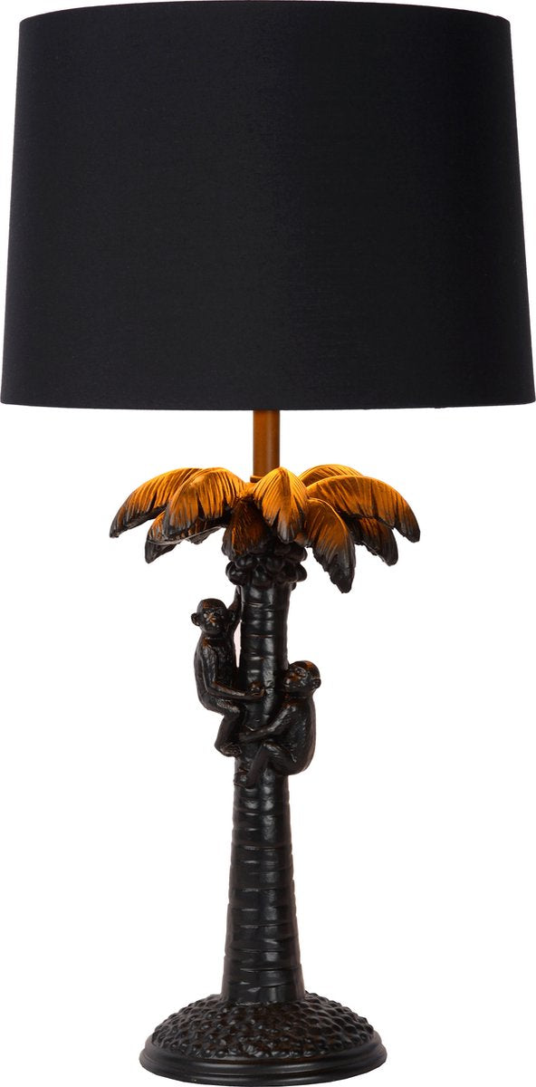 Lucide Extravaganza Coconut - Tischlampe - ø 30,5 cm - 1xe27 - Schwarz