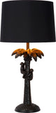 Lucide Extravaganza Coconut - Tischlampe - ø 30,5 cm - 1xe27 - Schwarz