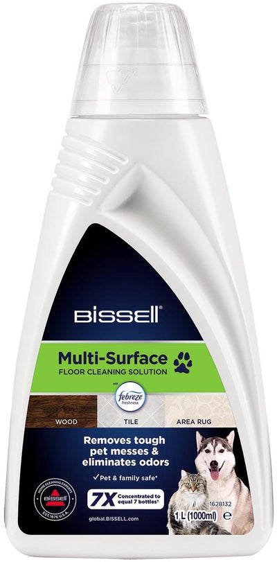 Bissell Multi-Surface-Bodenreiniger für Haustiere, 1 l – geeignet für Crosswave Spinwave – Bodenreiniger mit Febreze – entfernt Haustierflecken und Gerüche – sicher für Fliesen und Holz – 2550