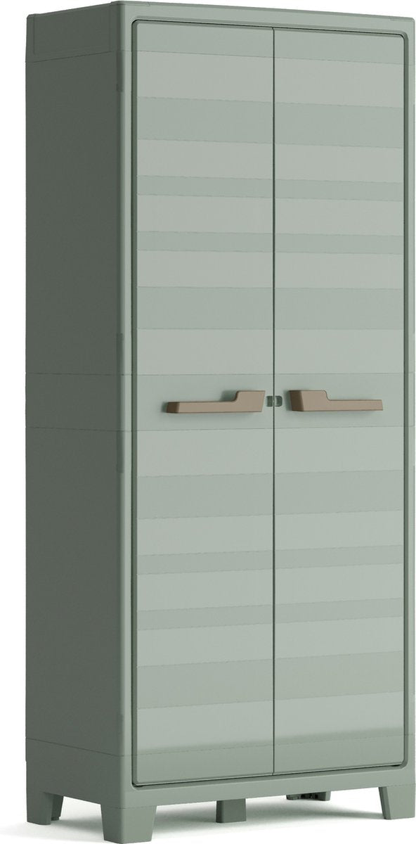 Keter Planet Multispace-Aufbewahrungsschrank für den Außenbereich – 44 x 80 x 182 cm – hellgrau