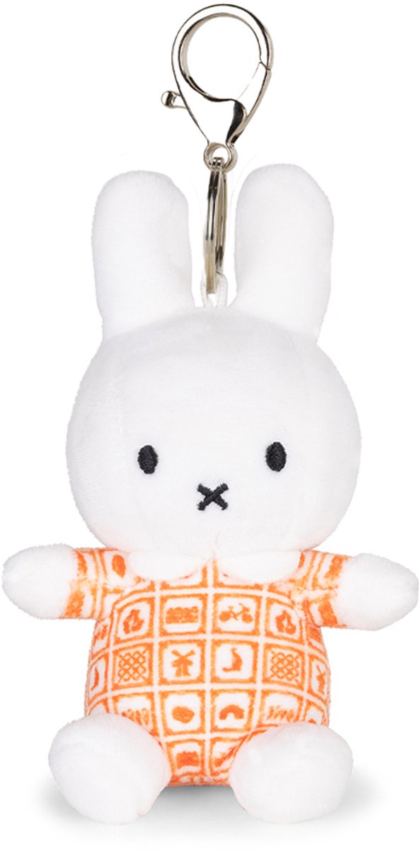 Bon Ton Toys Miffy – niederländischer orangefarbener Schlüsselanhänger – 10 cm – 4''