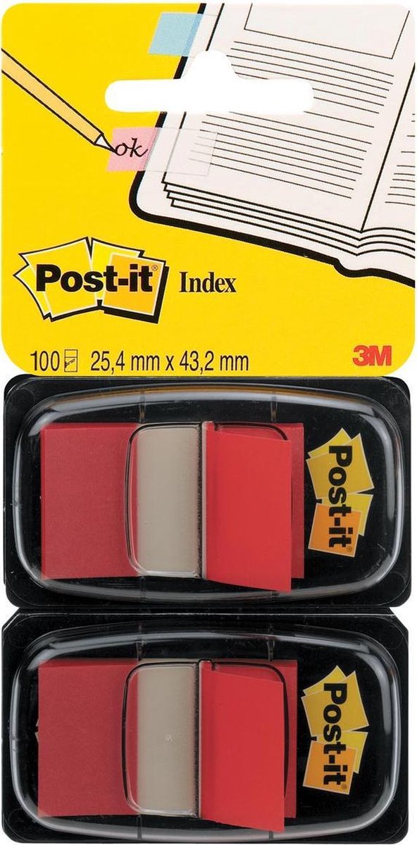 Indexe Post-it rot 25 mm