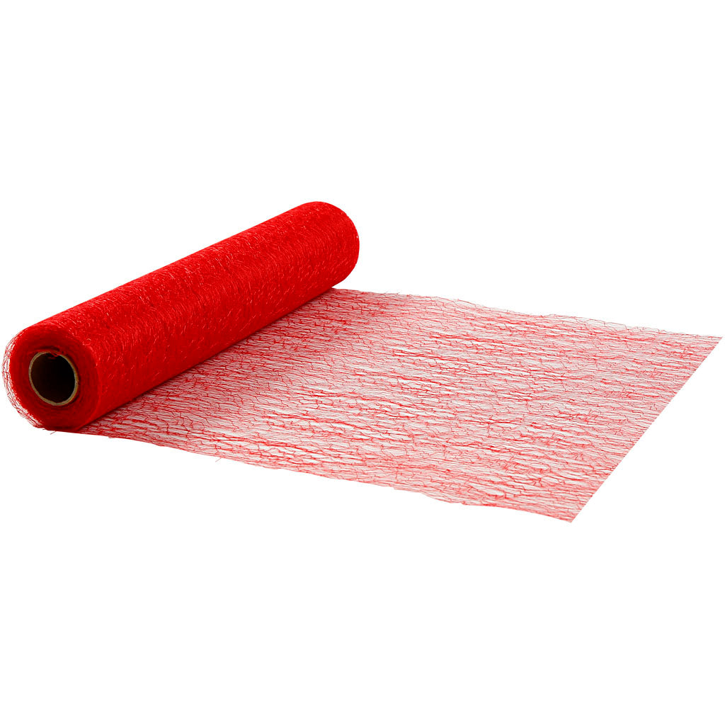 Creativ Company Tischläufer, B: 30 cm, rot, 10 m 1 Rolle