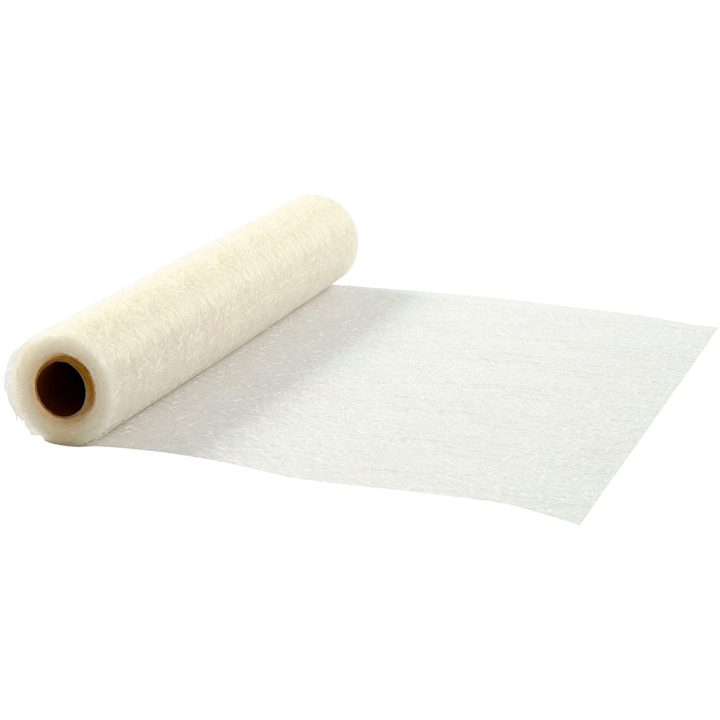 Creativ Company Tischläufer, B: 30 cm, gebrochenes Weiß, 10 m 1 Rolle