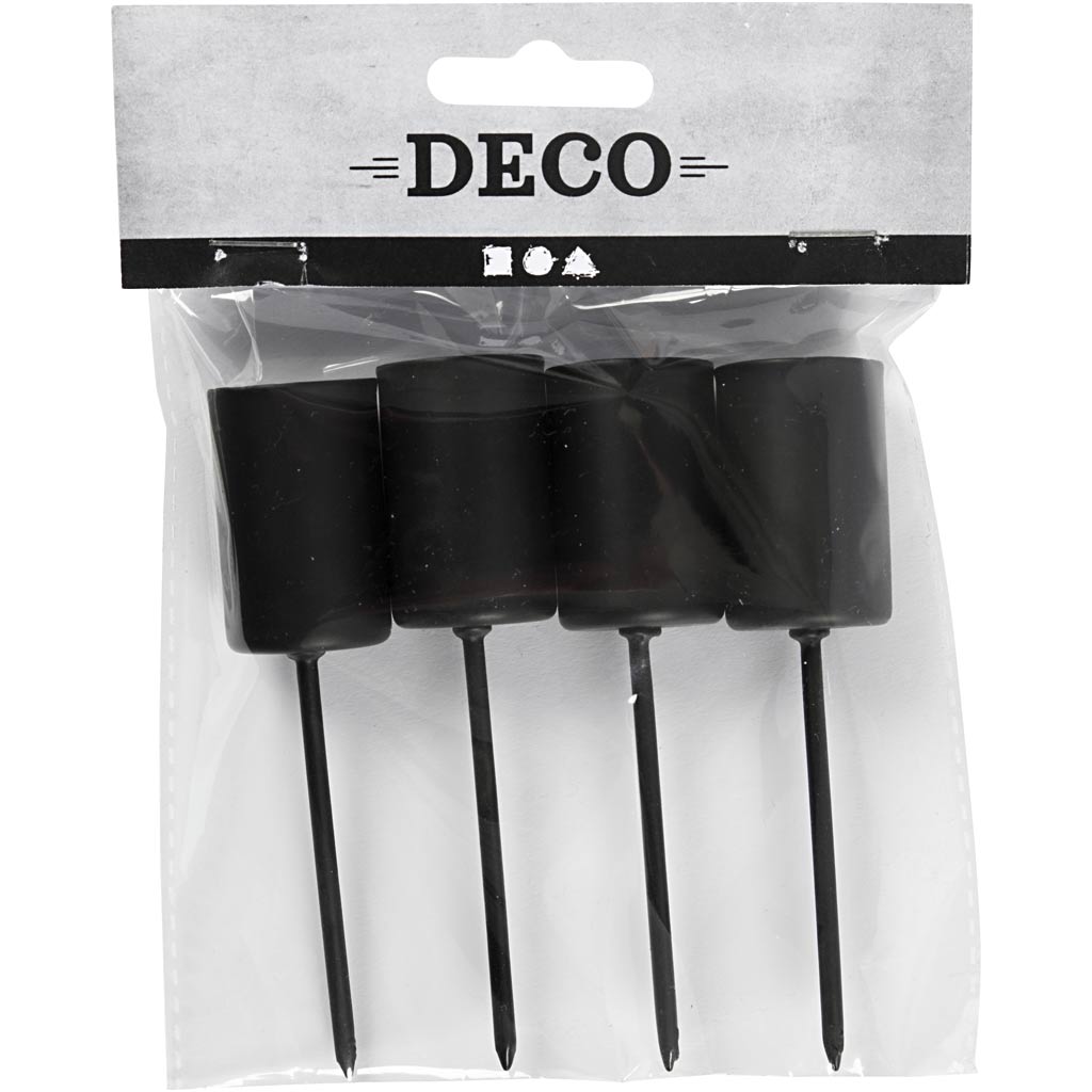 Creativ Company Kerzenständer, H: 9,5 cm, T 22,5 mm, 4 Stück 1 Box