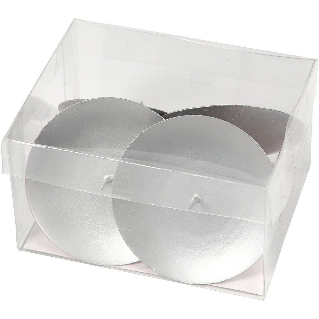 Creativ Company Kerzenständer, H: 6 cm, T 7 cm, 4 Stück 1 Box