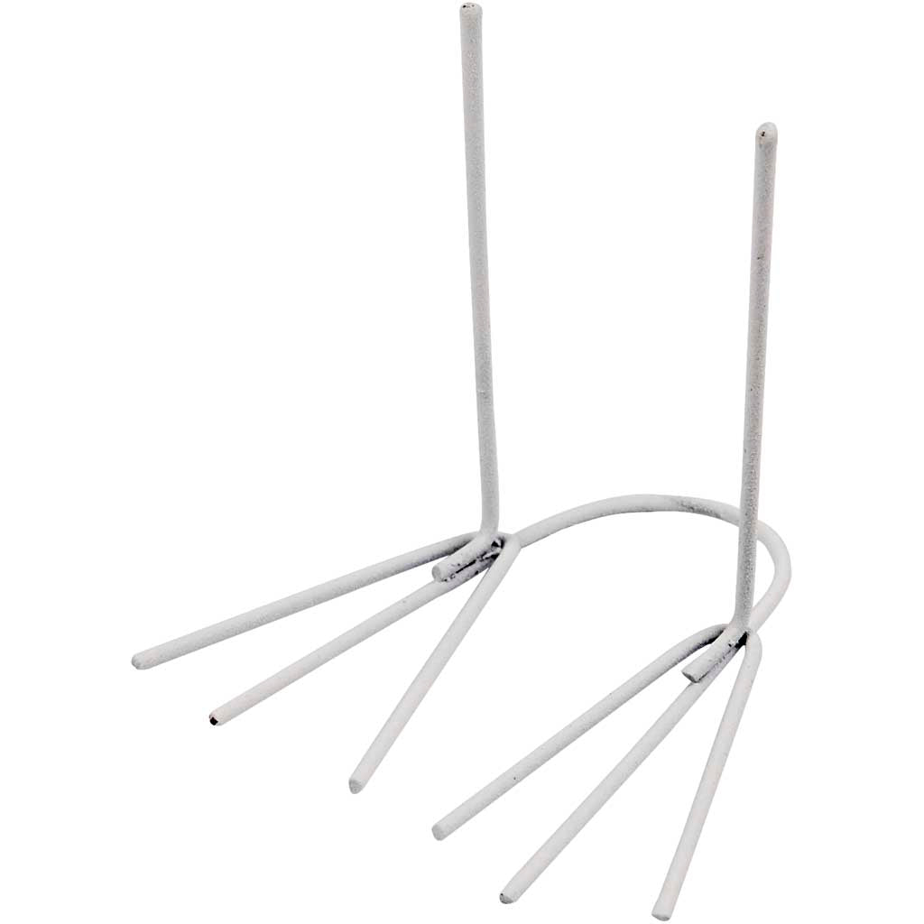 Creativ Company Hühnerfüße, H: 4,5 cm, B: 2,5 cm, weiß, 20 Paar 1 Box