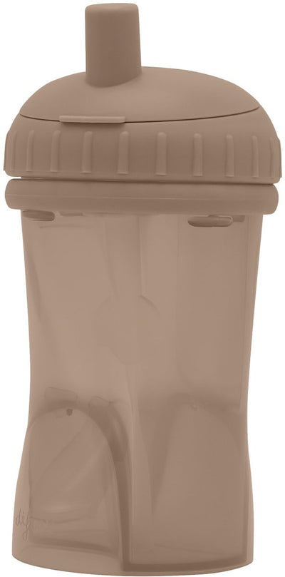 Difrax Straw Cup Trinkbecher - 250 ml - 12+ Monate - Braun - 1 Stück