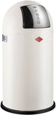 Wesco Pushboy Abfallbehälter | 50 Liter | Metall - Mattsand | Mülleimer - hergestellt in Deutschland