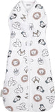 Meyco Baby Animal Cocoon Wickelschlafsack – mehrfarbig – 4–8 Monate – 70 cm – 0,3 Tog