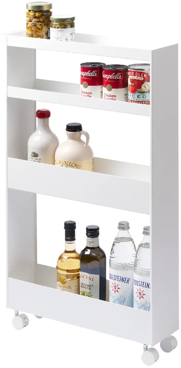 Yamazaki Küchenwagen 4 Ebenen – Turm – Weiß