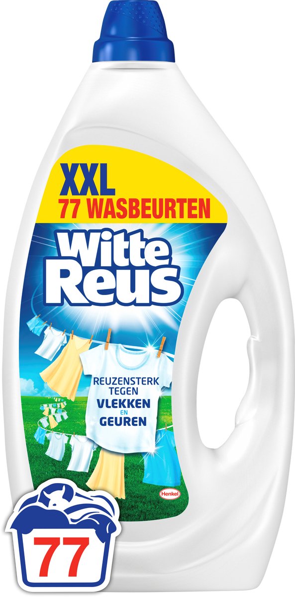 Weißes Riesengel - Flüssigwaschmittel - Weiße Wäsche - 77 Waschgänge - Großverpackung