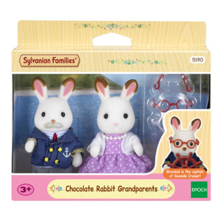 Epoche Sylvanian Familien 5190 Schokoladen -Kaninchen -Großeltern Set