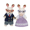 Epoche Sylvanian Familien 5190 Schokoladen -Kaninchen -Großeltern Set