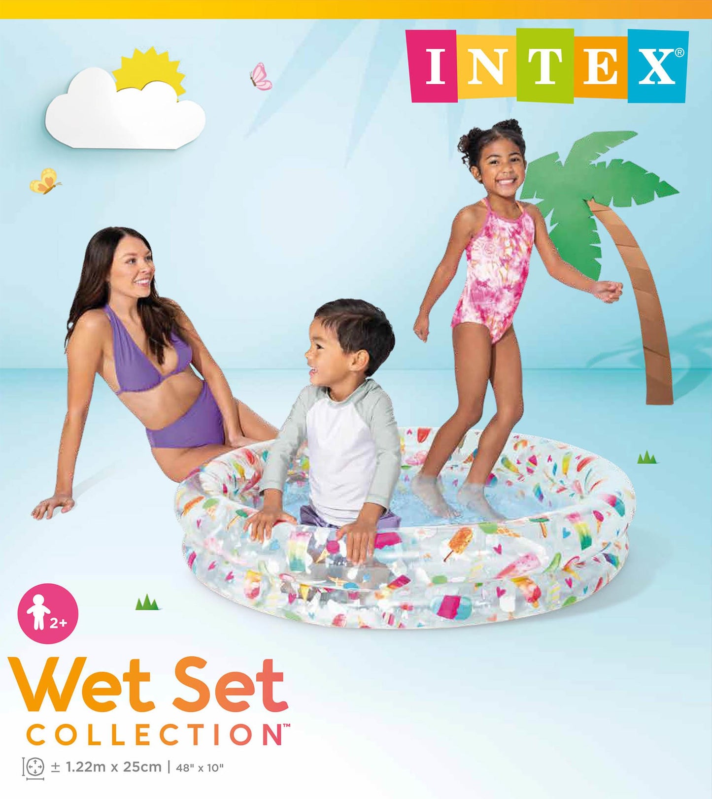Intex-Schwimmbad-Eiscreme-Druck 122x25