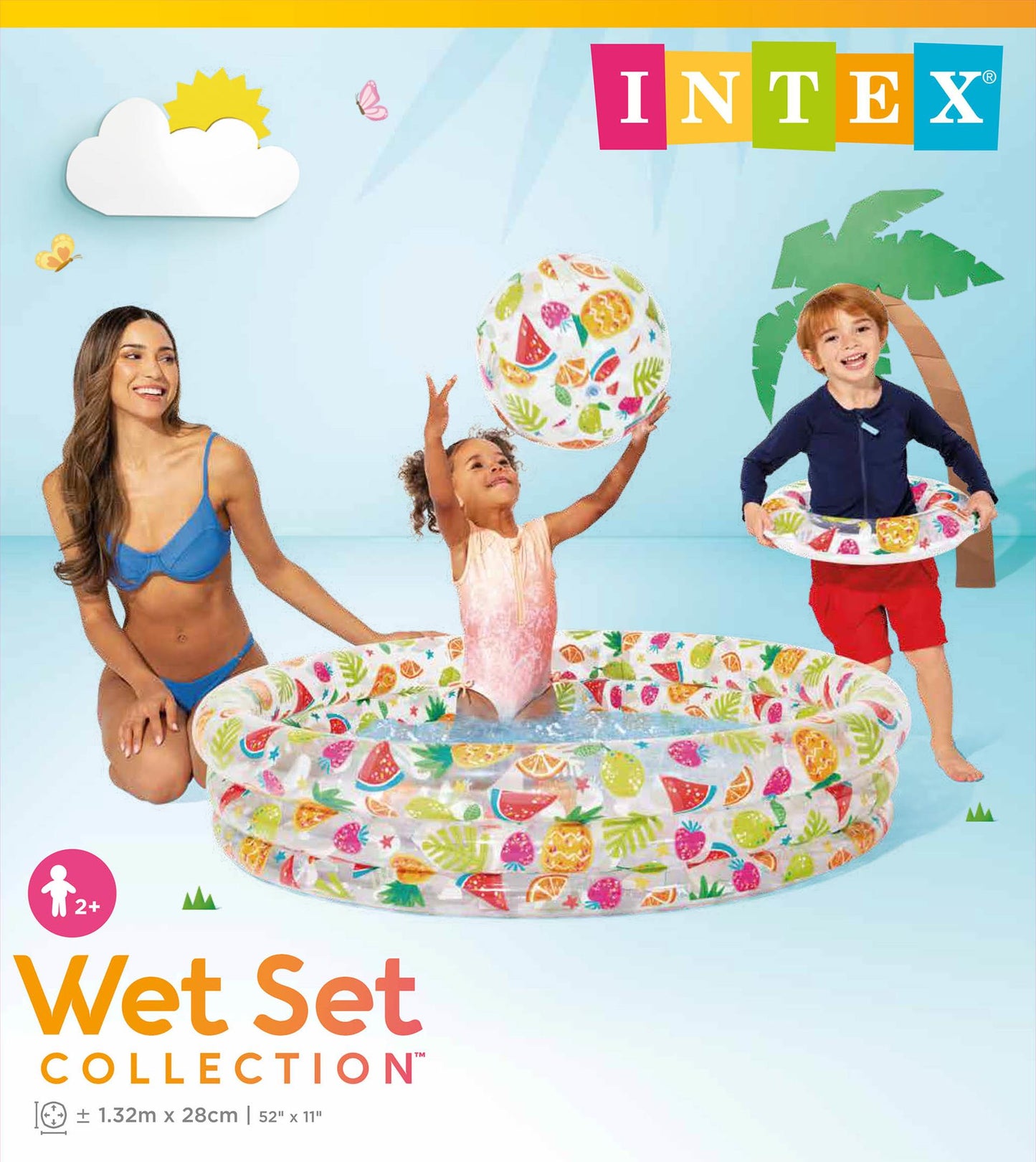 Intex Ananas -Schwimmbadet Set