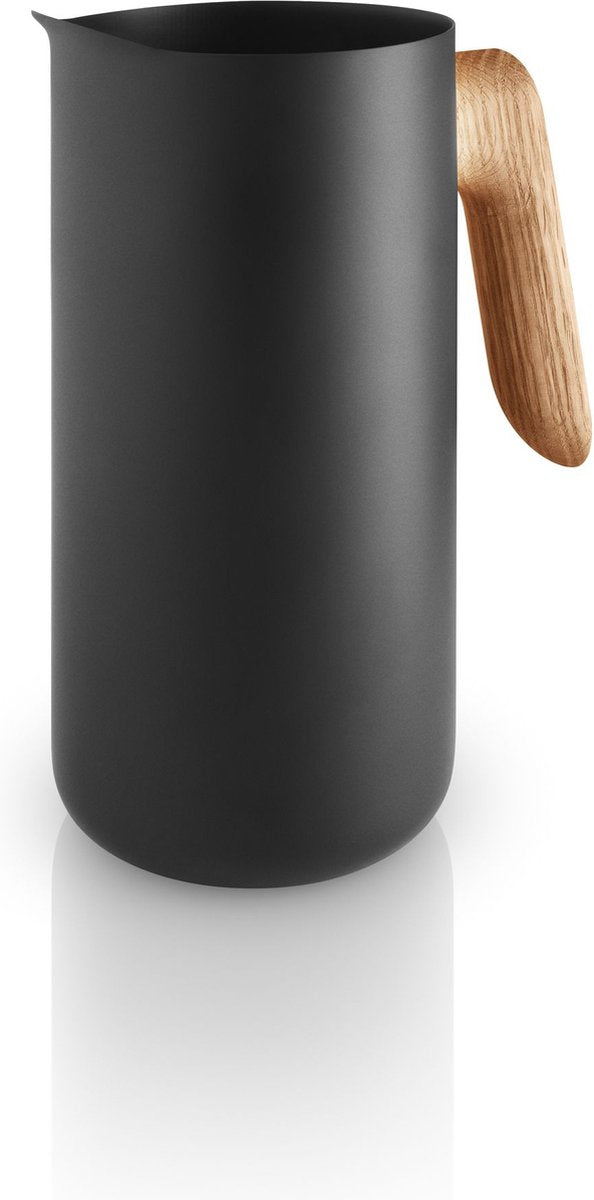 Eva Solo – Nordic Küchenkanne 1,4 Liter – Schwarz – Edelstahl – Holz