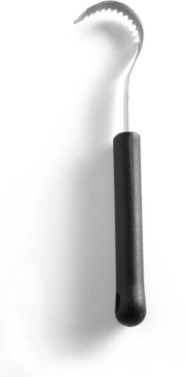Hendi Butterwickler – gezahnt – schwarz – 190 mm – Edelstahl