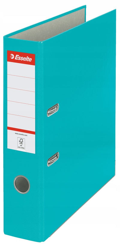 Esselte eko 11282 – Ordner – A4 75 mm – Türkis – nachhaltig – umweltfreundlich – robust