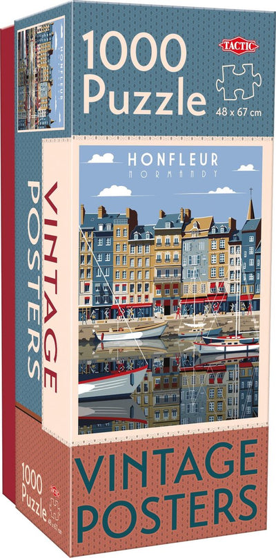 Tactic Vintage Normandie – Puzzle – 1000 Teile – rustikale französische Landschaft im Retro-Stil – schlankes und beruhigendes Design – hochwertige skandinavische Qualität